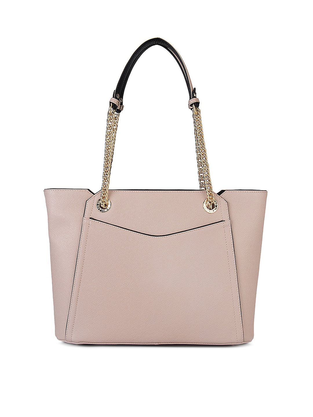 Da Milano Pink Leather Structured Shoulder Bag Price in India