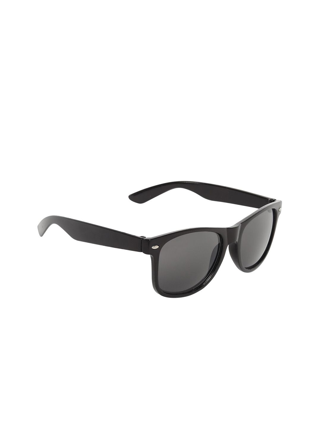 GARTH Unisex Black Lens & Black Wayfarer Sunglasses with UV Protected Lens