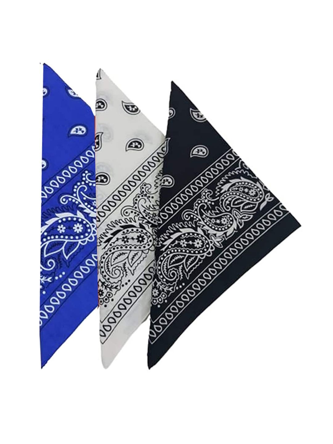 Aadikart Pack of 3 Printed Cotton Bandanas