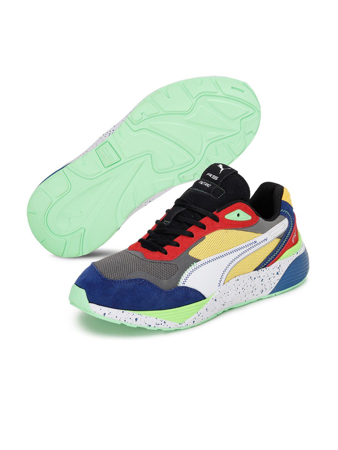 Puma Unisex Orange RS-Metric Energy Colourblocked Sneakers Price in India