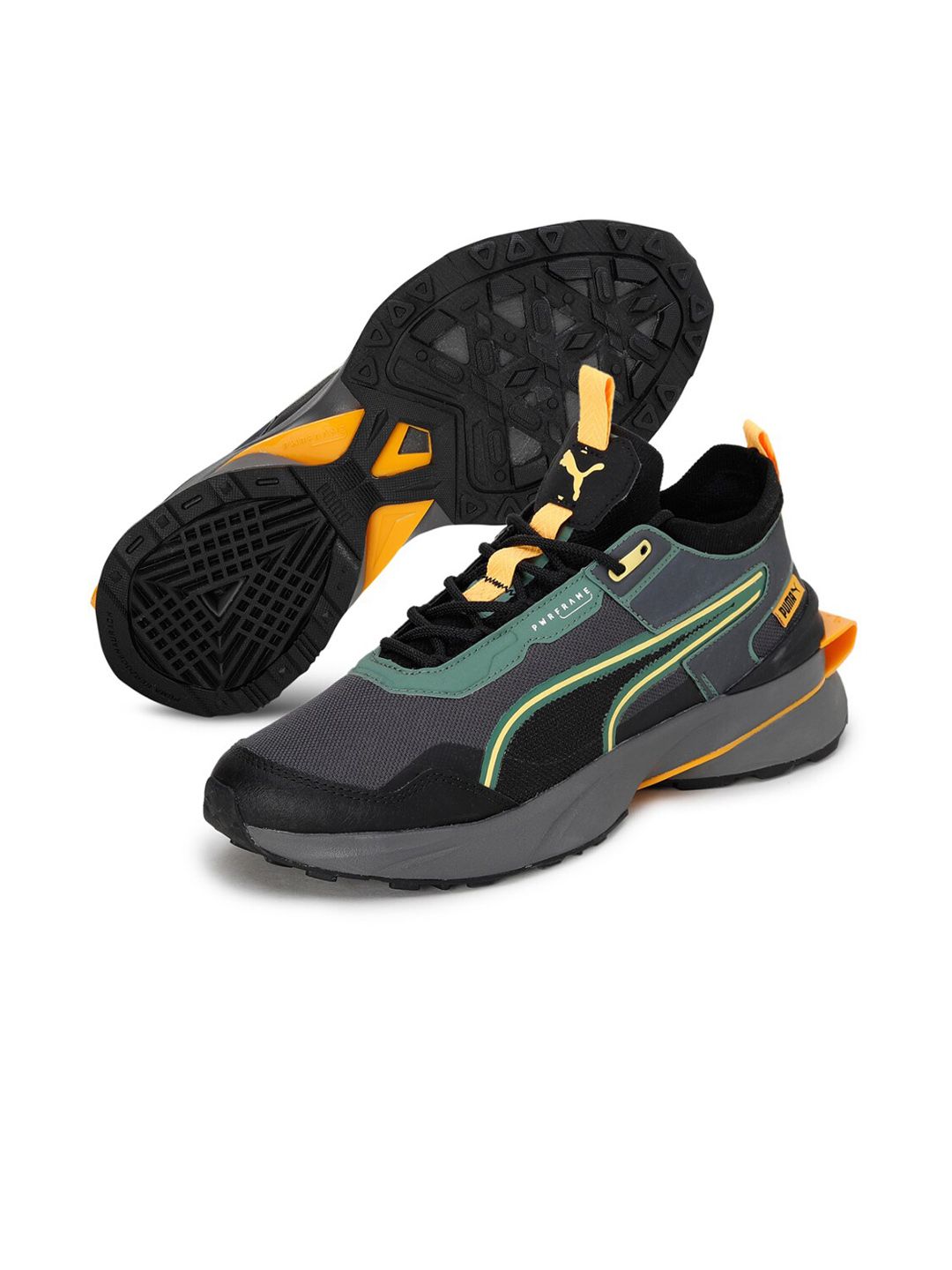 Puma Unisex Black Pwrframe OP-1 Woven Design Sneakers Price in India