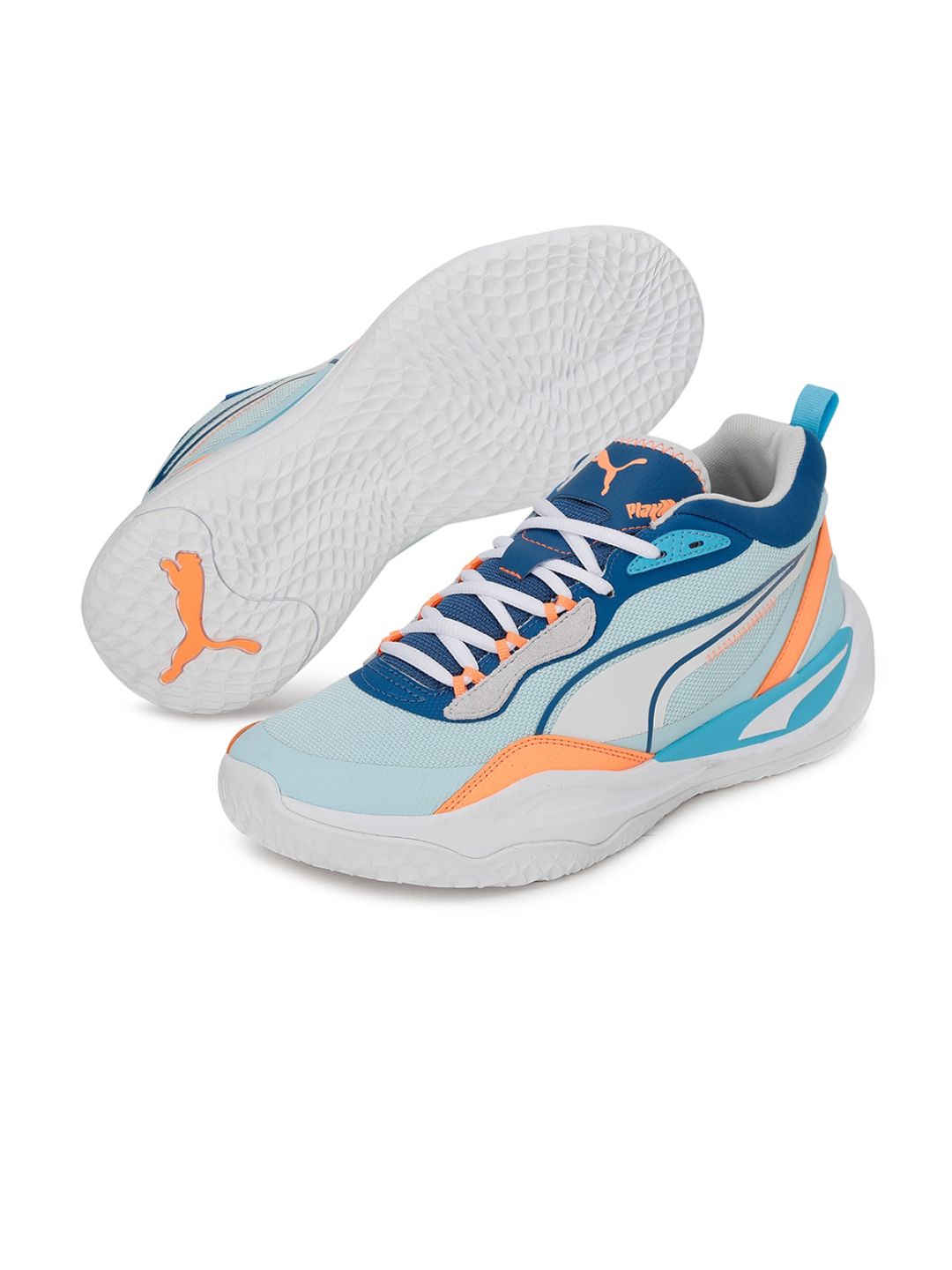 Puma Unisex Blue Colourblocked Sneakers Price in India