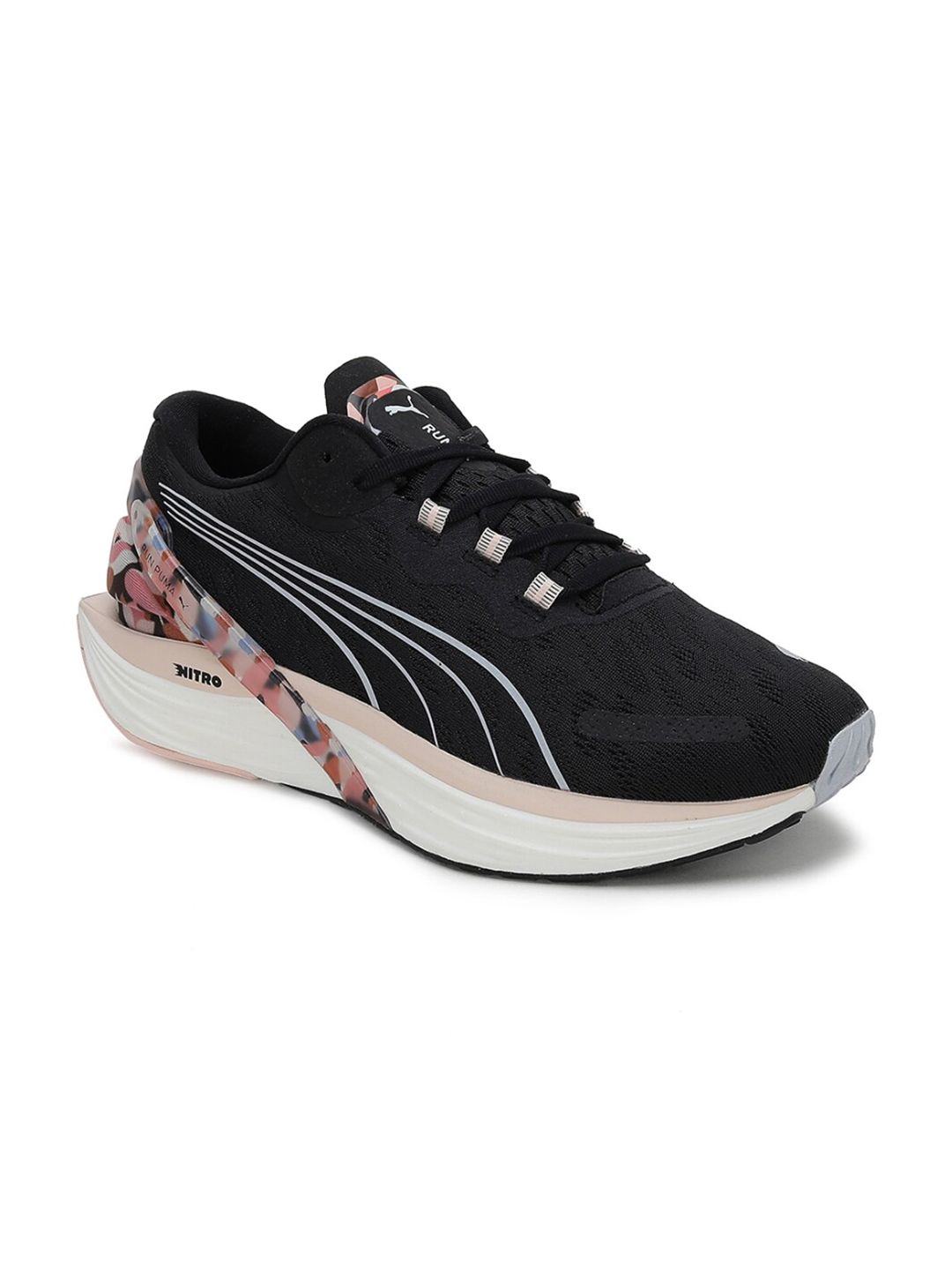 Puma Women Black Textile Running Shoes Price in India