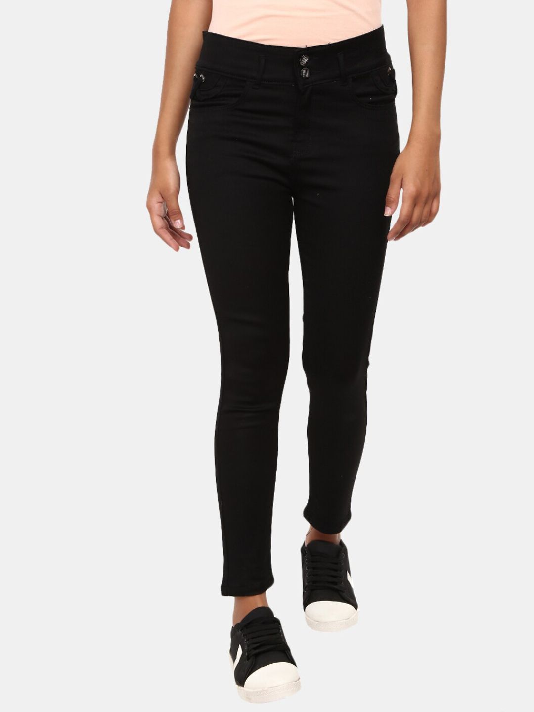 V-Mart Women Black Jeans Price in India