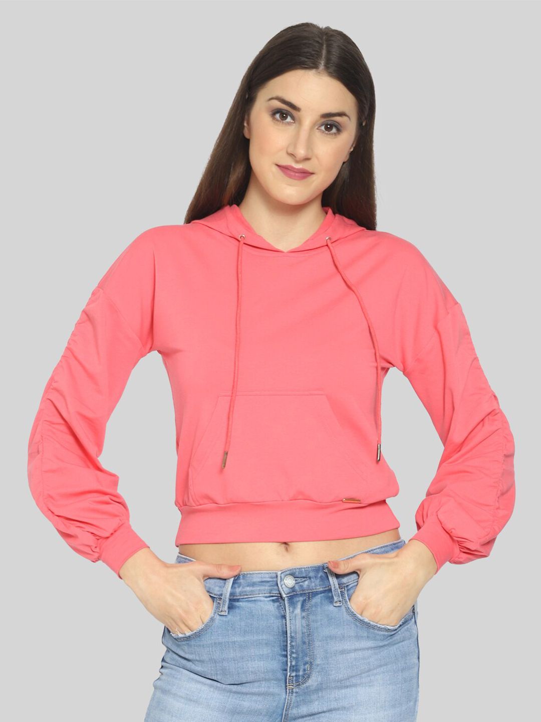 PRETTY LOVING THING Women Pink Sweatshirt Price in India