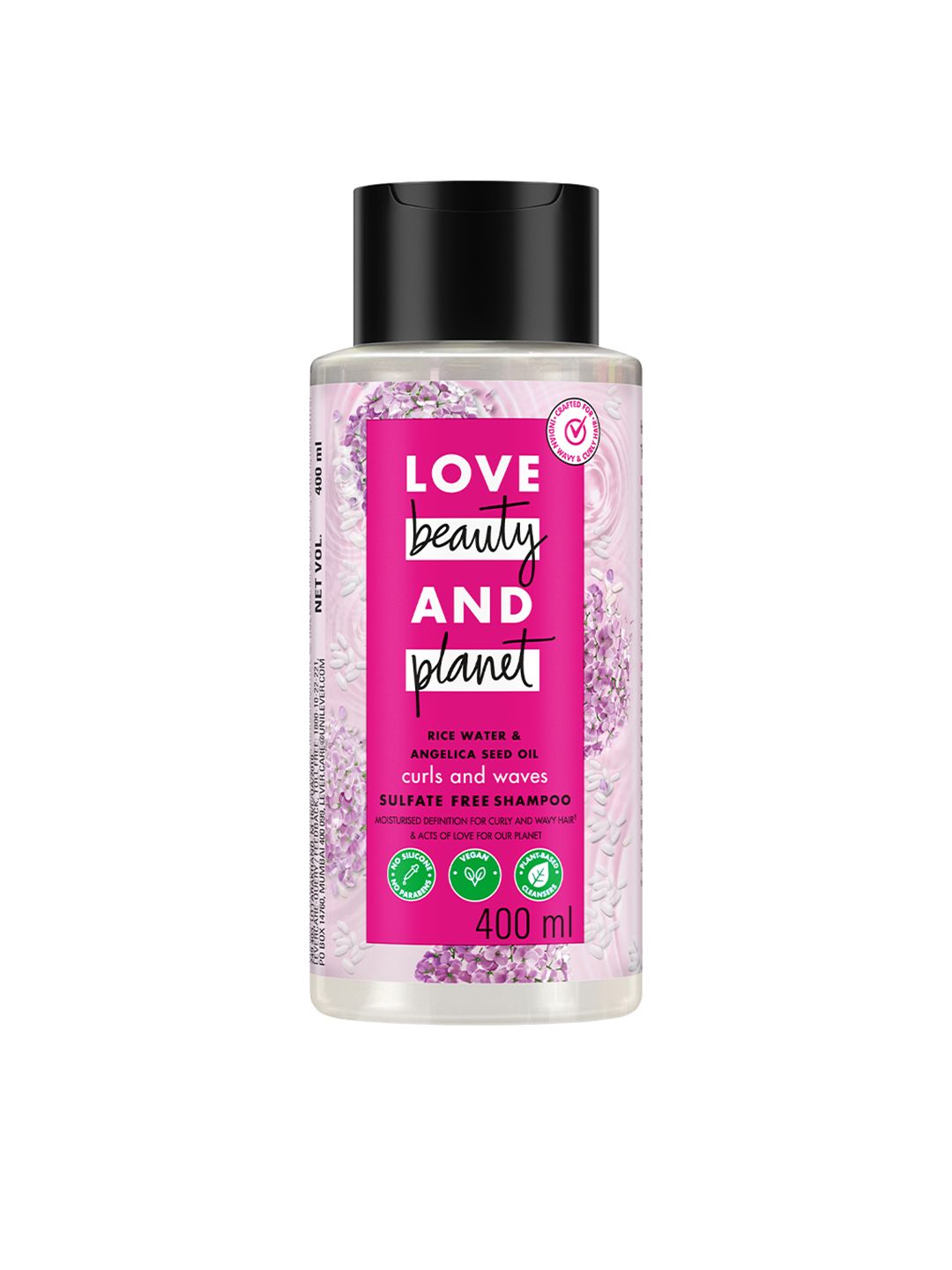 Love Beauty & Planet Rice Water & Angelica Seed Oil Shampoo for Curly Hair - 400ml