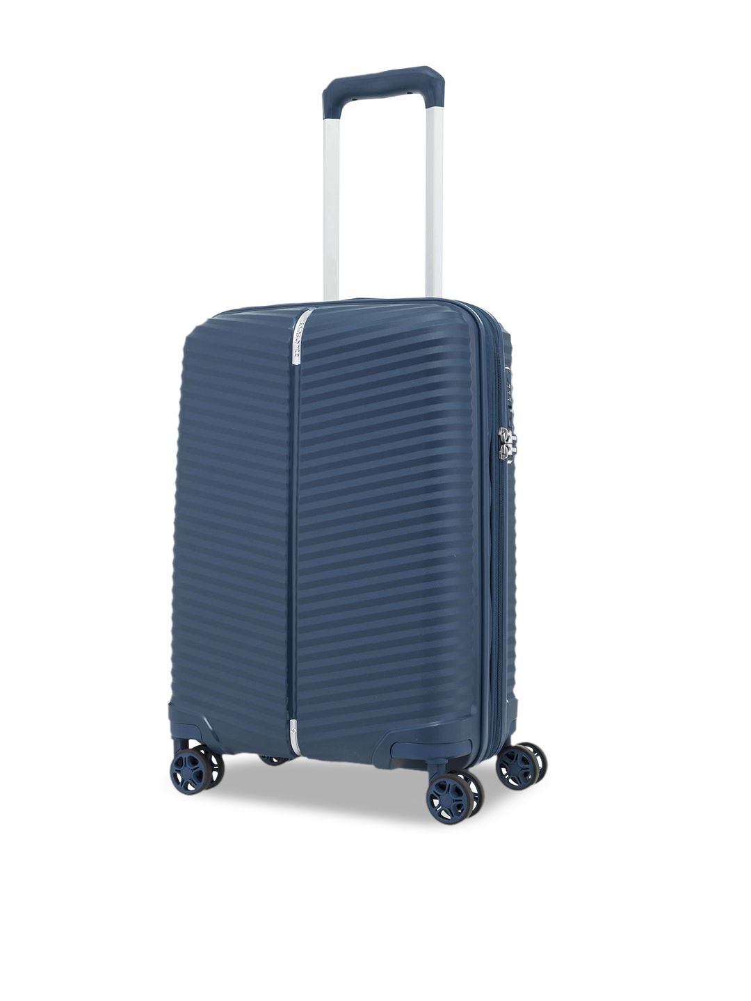 Samsonite Blue Solid Hard-Sided Cabin Trolley Bag Price in India