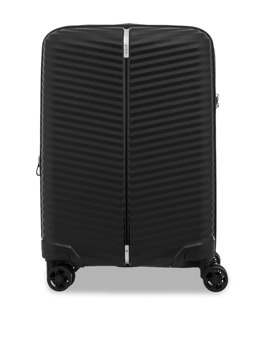 Samsonite Black Solid Hard-Sided Cabin Trolley Suitcase Price in India