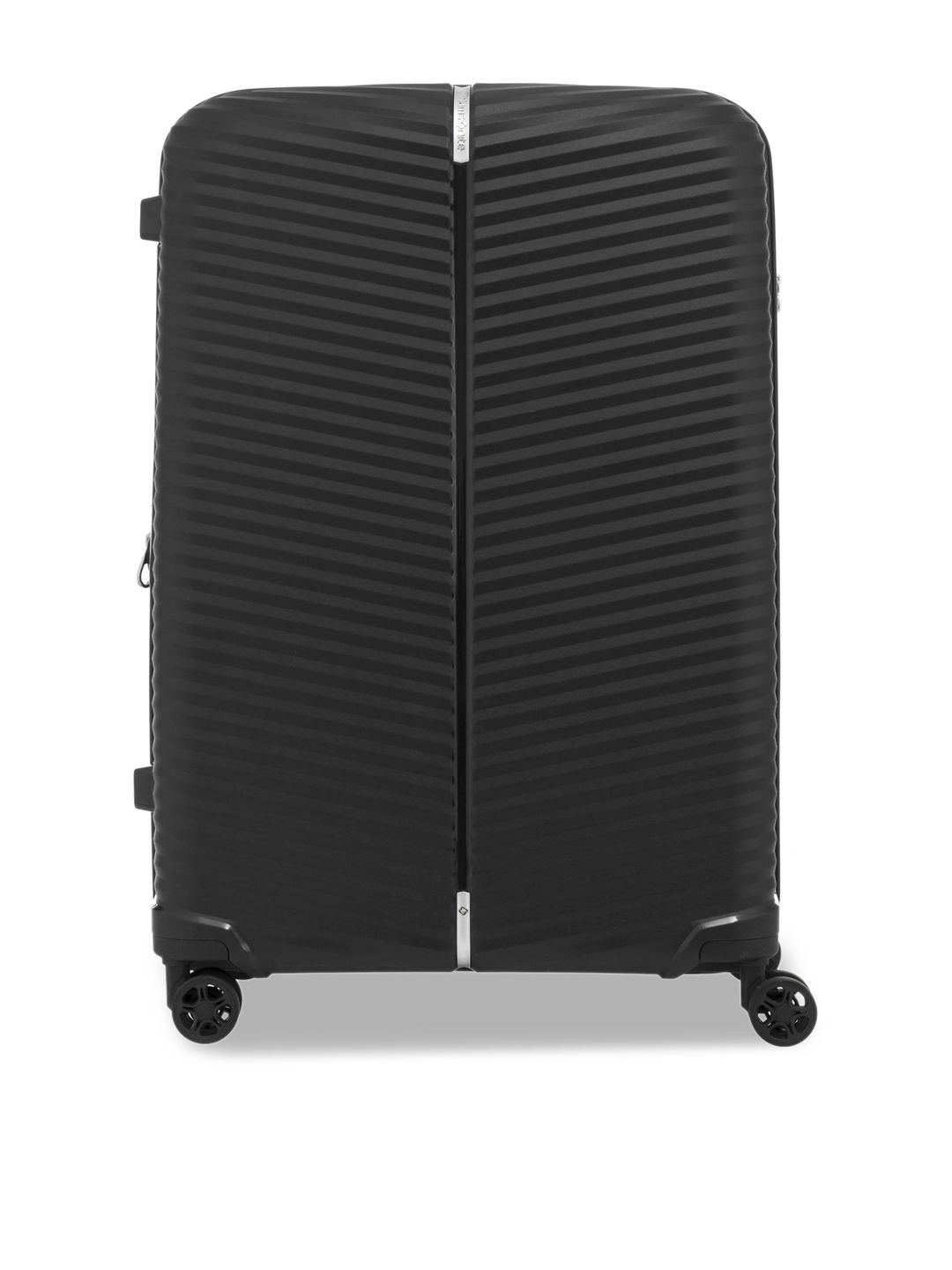 Samsonite Black Textured Hard Sided Large Trolley Suitcase Price in India