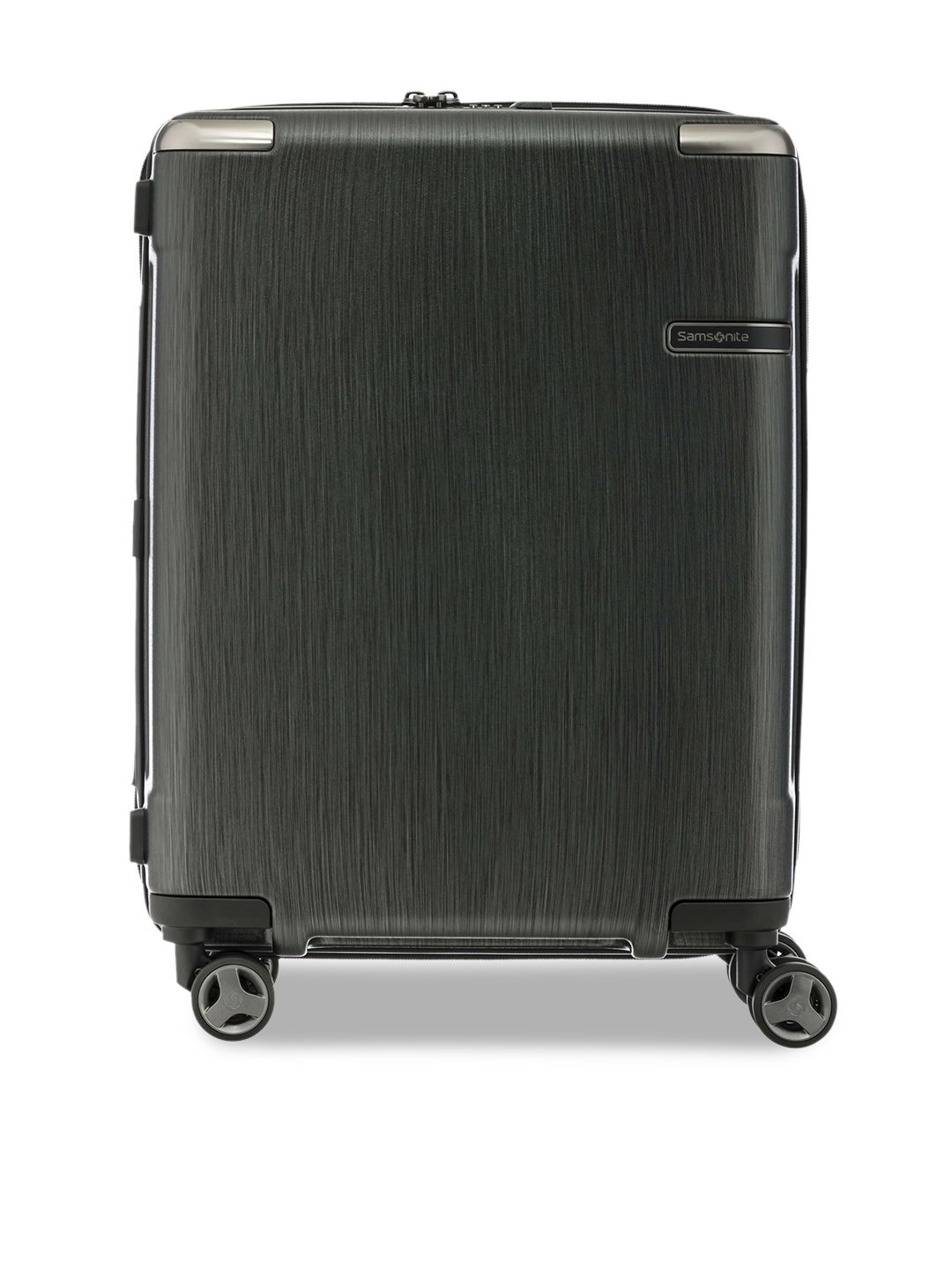 Samsonite Black Solid Hard Sided Cabin Trolley Suitcase Price in India