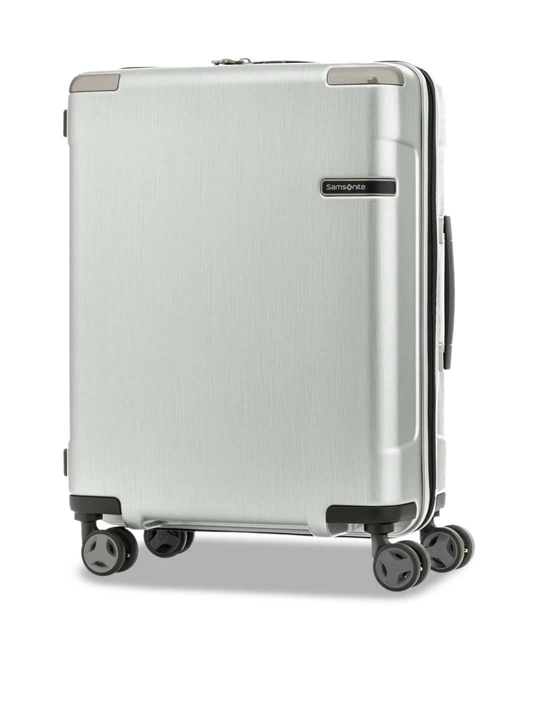 Samsonite Silver-Coloured Solid Hard Sided Cabin Trolley Suitcase Price in India