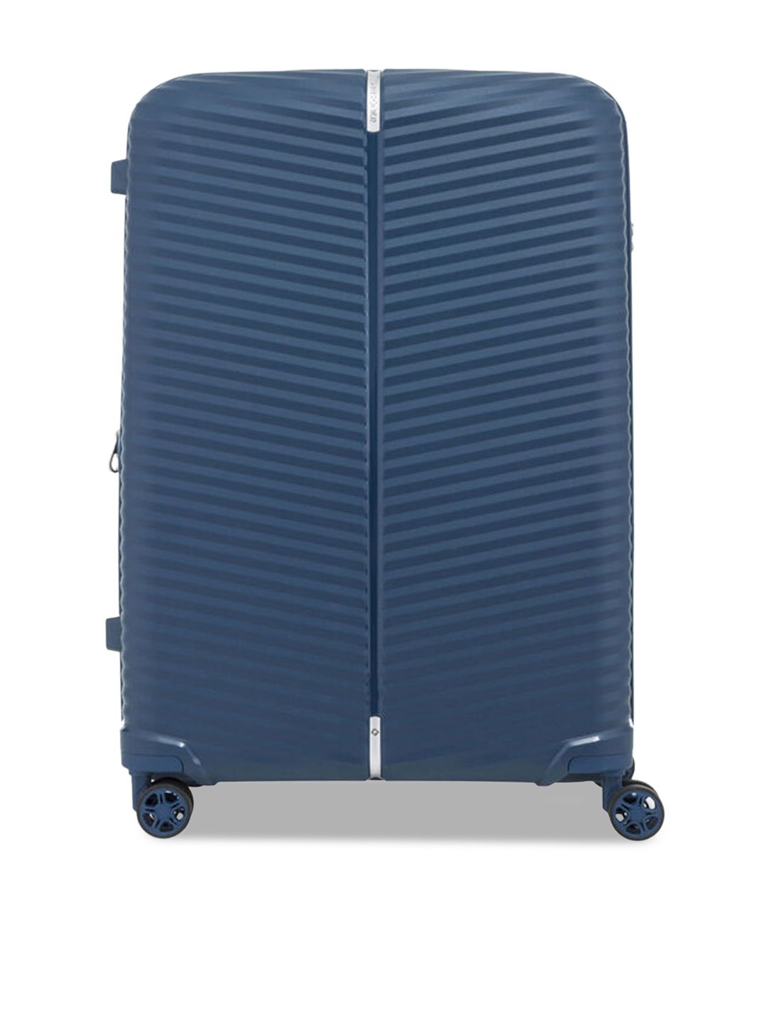 Samsonite Blue Textured Hard-Sided Trolley Suitcase Price in India