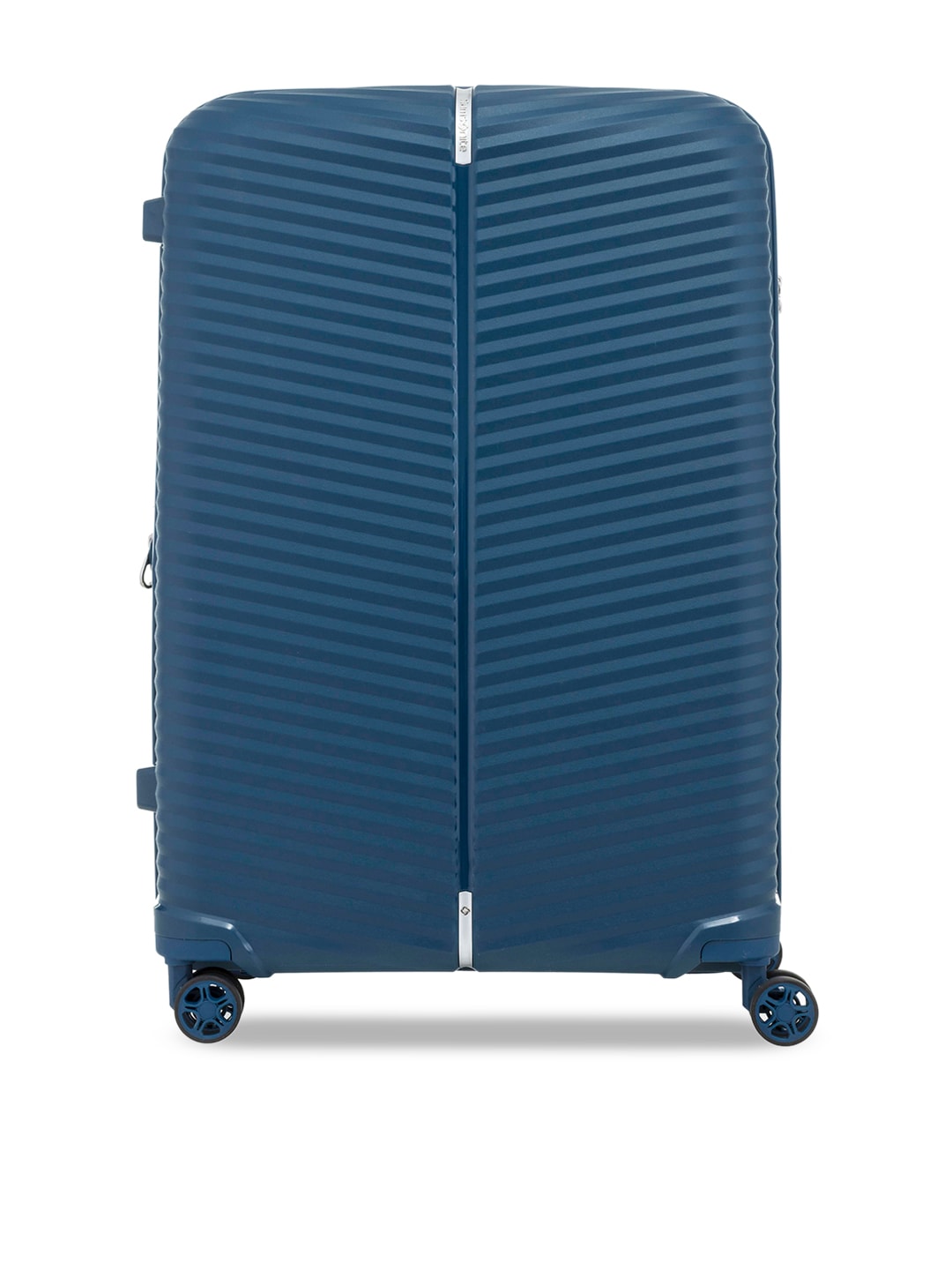 Samsonite Blue Solid Hard Large Trolley Suitcase Price in India