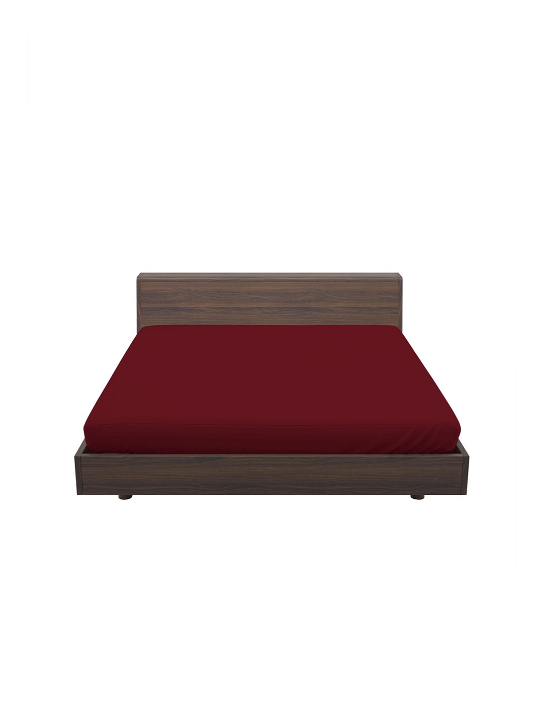 LABHAM Unisex Maroon Solid King Size Water-Resistant Mattress Protector Price in India