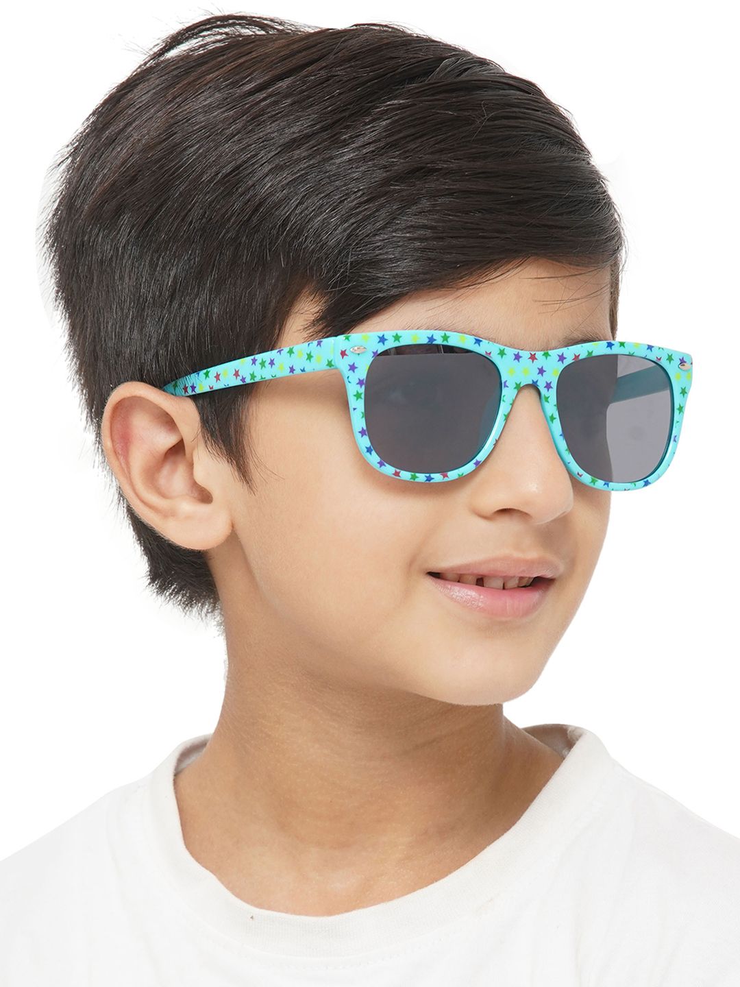 Carlton London Boys Black Lens & Blue Wayfarer Sunglasses