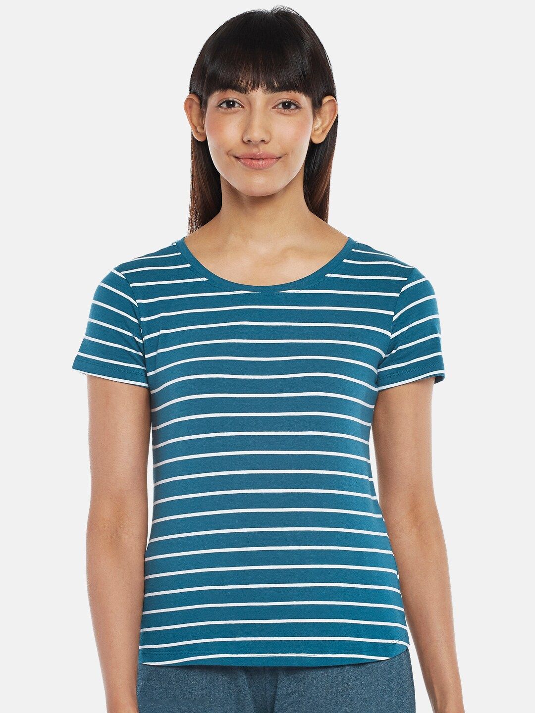 Dreamz by Pantaloons Blue Striped Top Price in India