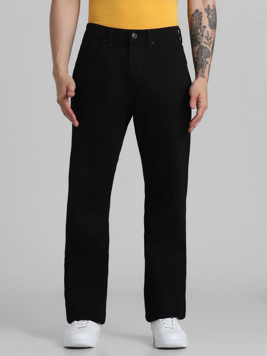 Black Ray Bootcut High-Rise Jeans