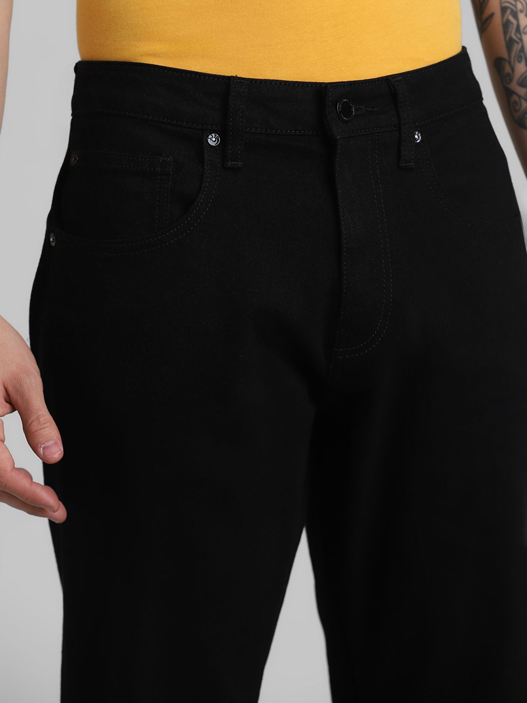 Black Ray Bootcut High-Rise Jeans