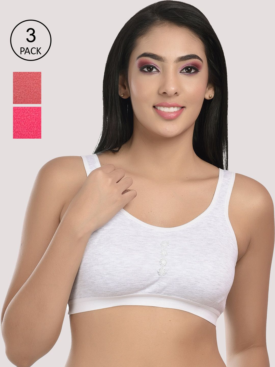 StyFun Red & White Bra Price in India