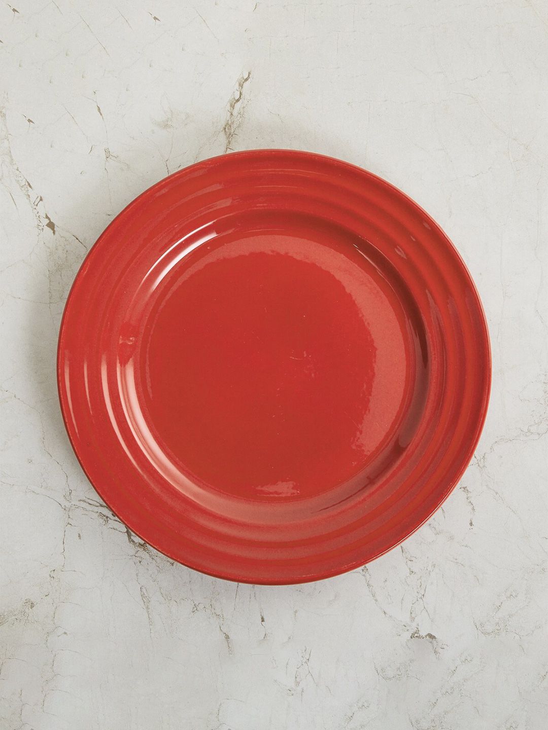 Home Centre Red & 1 Pieces Bone China Glossy Plates Price in India