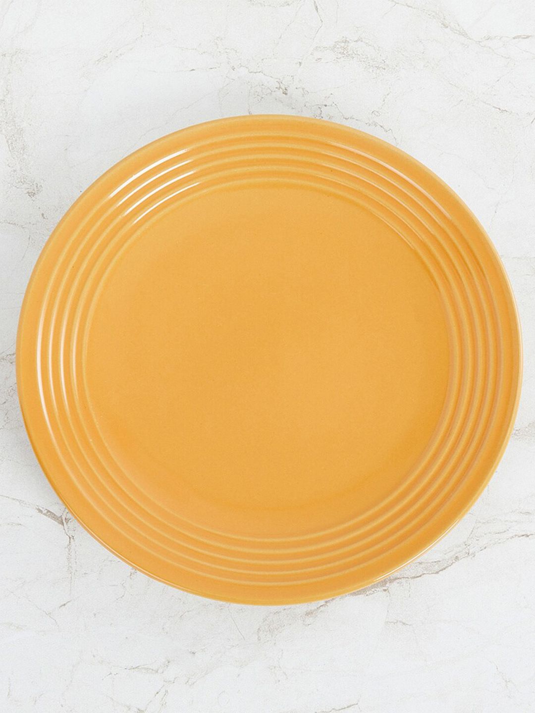 Home Centre Yellow Stoneware Glossy Plate Price in India