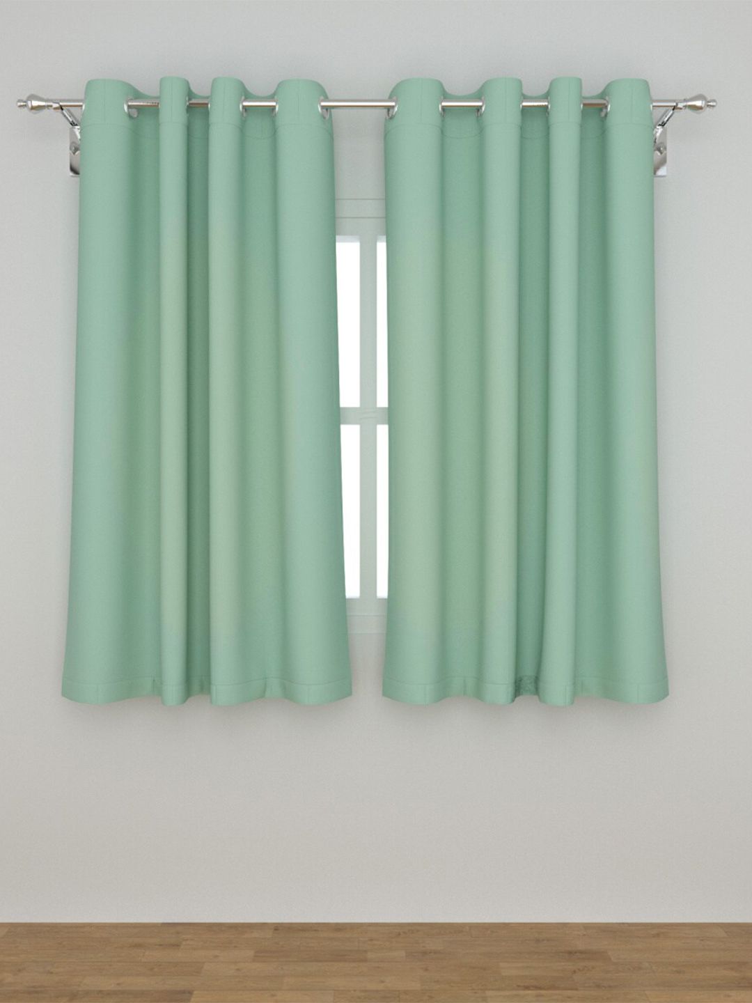 Home Centre Teal Black Out Window Curtain Price in India