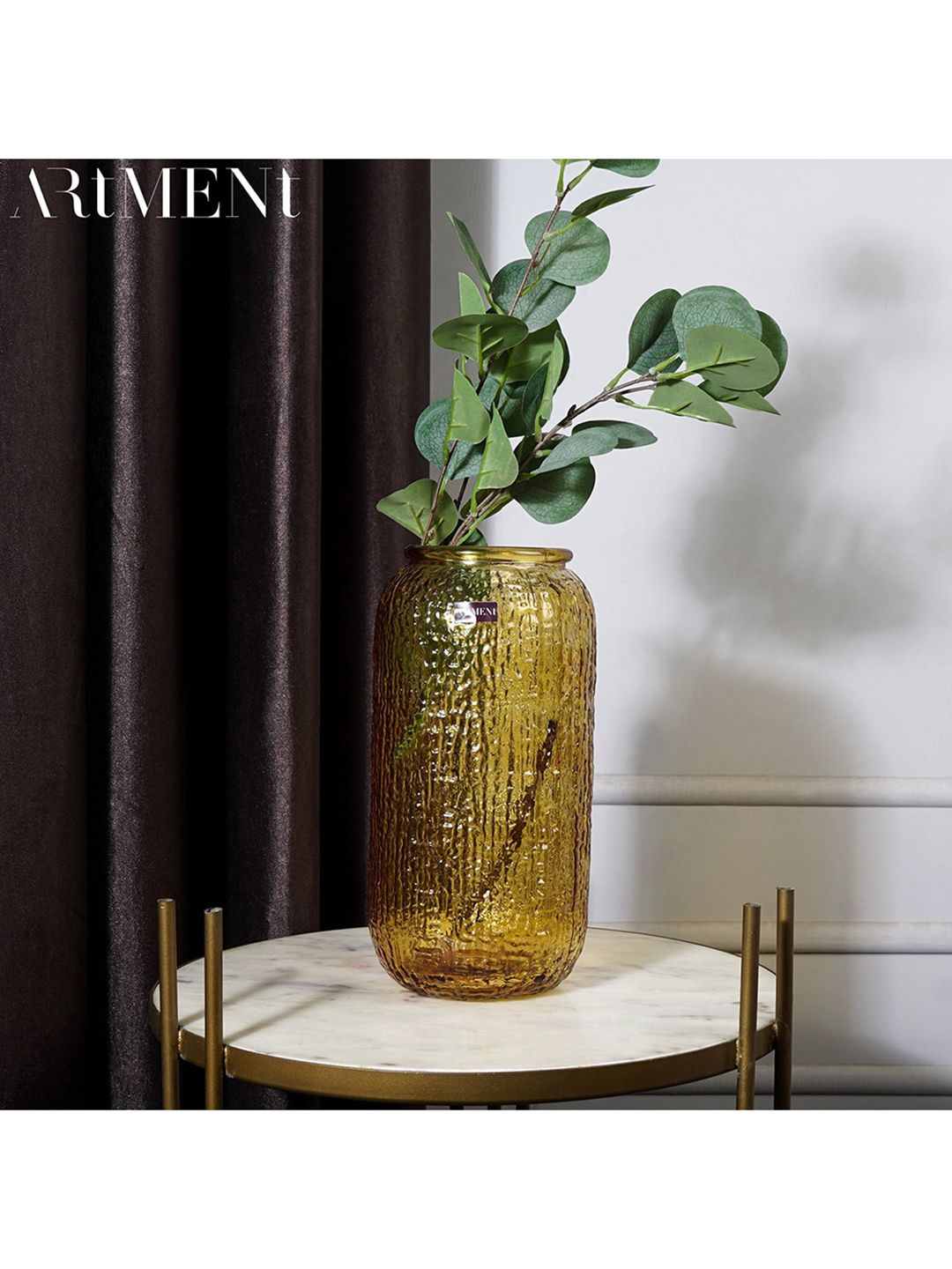 THE ARTMENT Yellow Bohemian Spring of Fantasy Vase Price in India