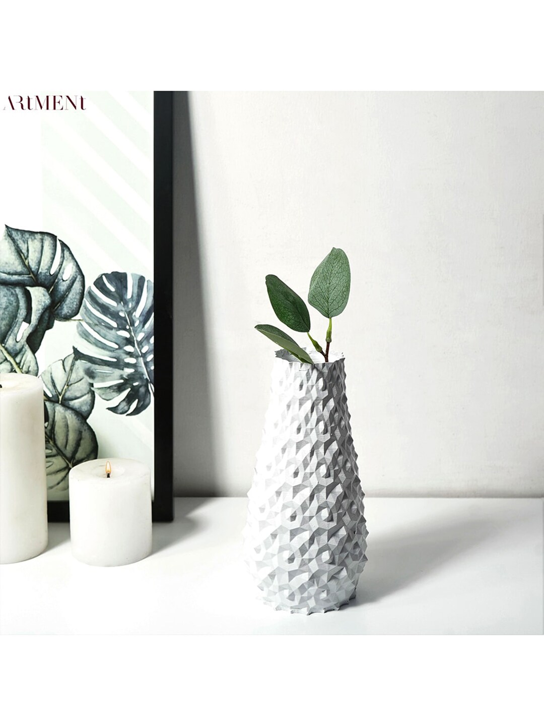 THE ARTMENT White Surreal 3D Pine Cone Vase Price in India