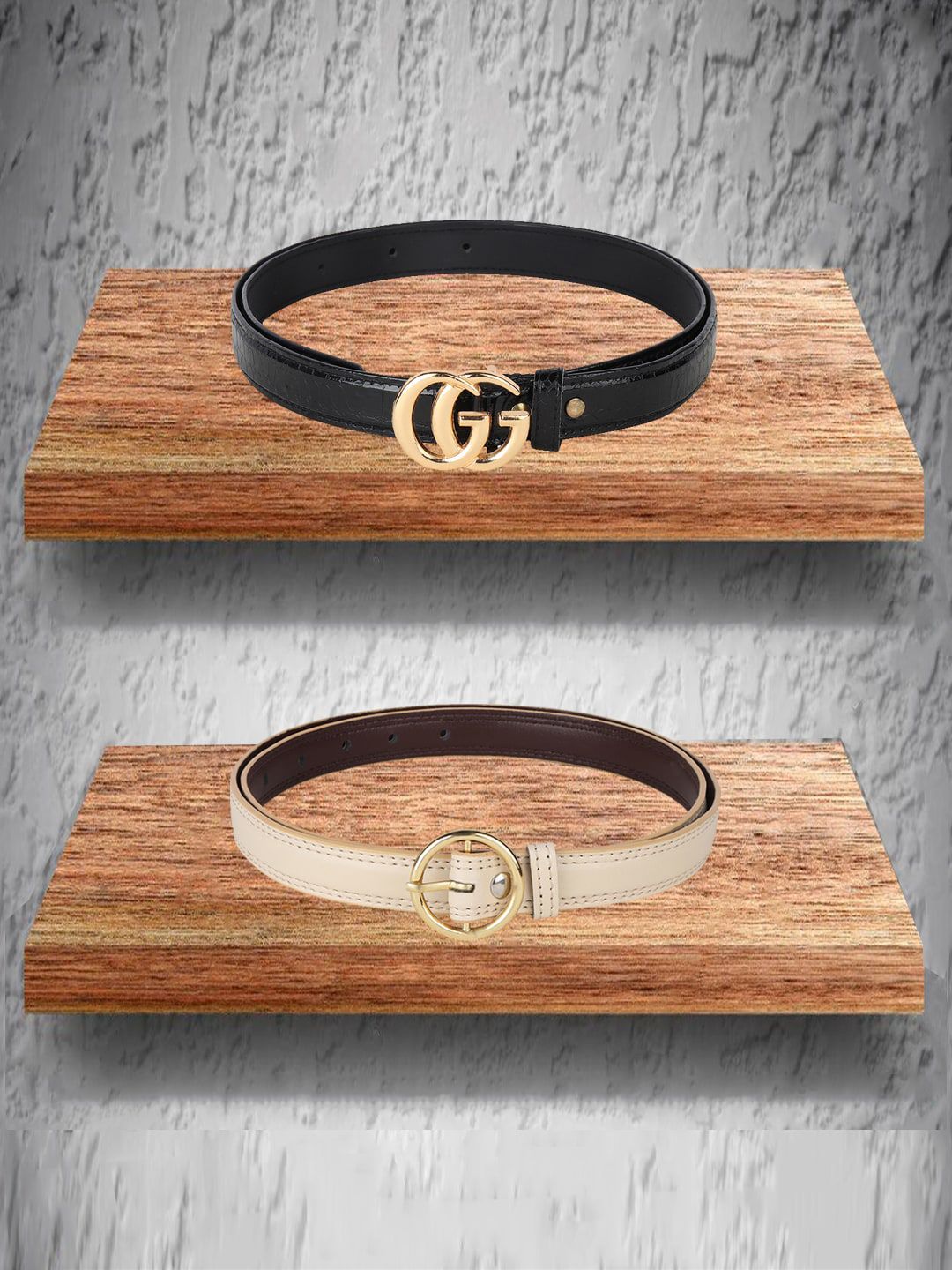 Swiss Design Women set of 2 Belts Price in India