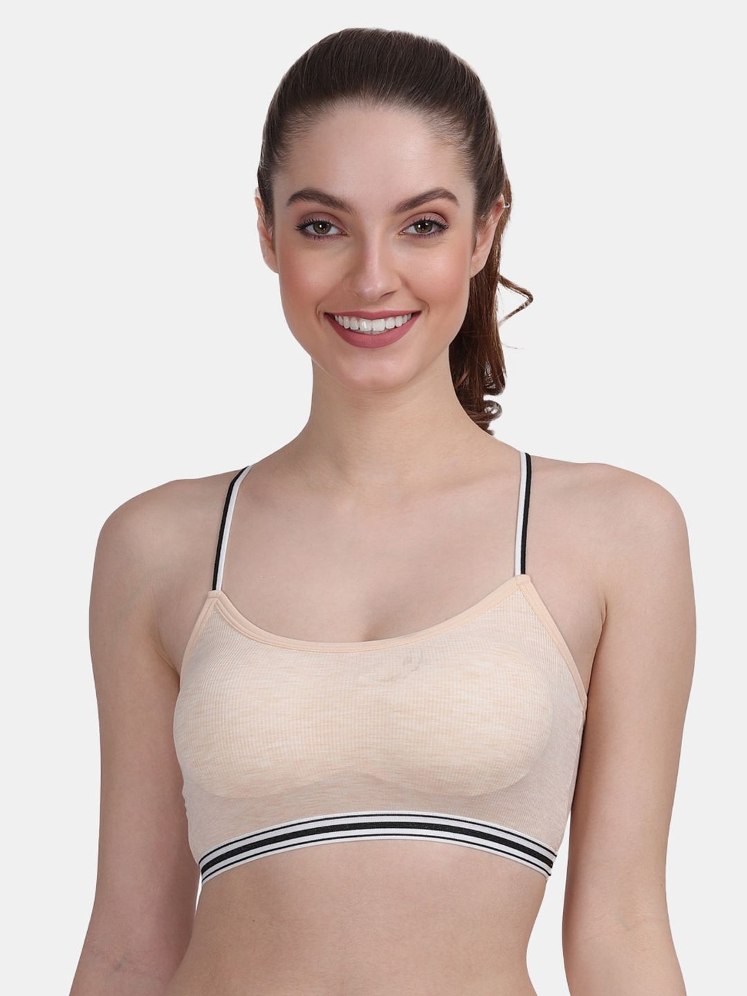 Amour Secret Women Beige & Black Solid Bra Price in India