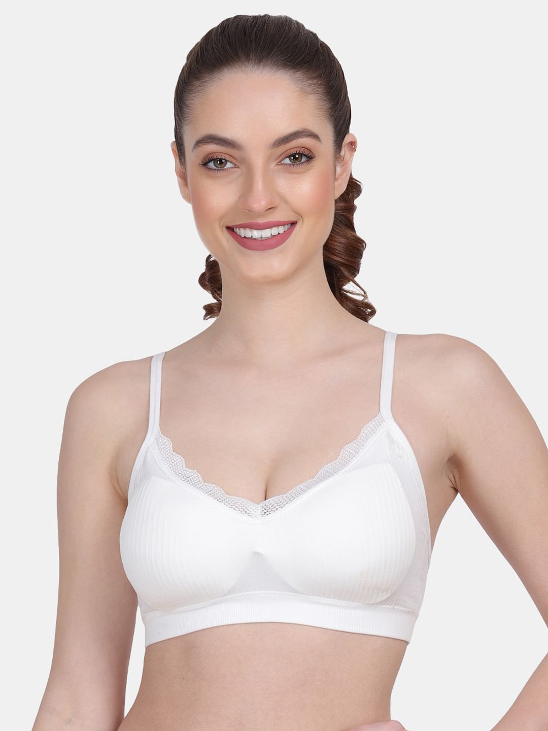 Amour Secret Women Non-Wired White Bra Price in India