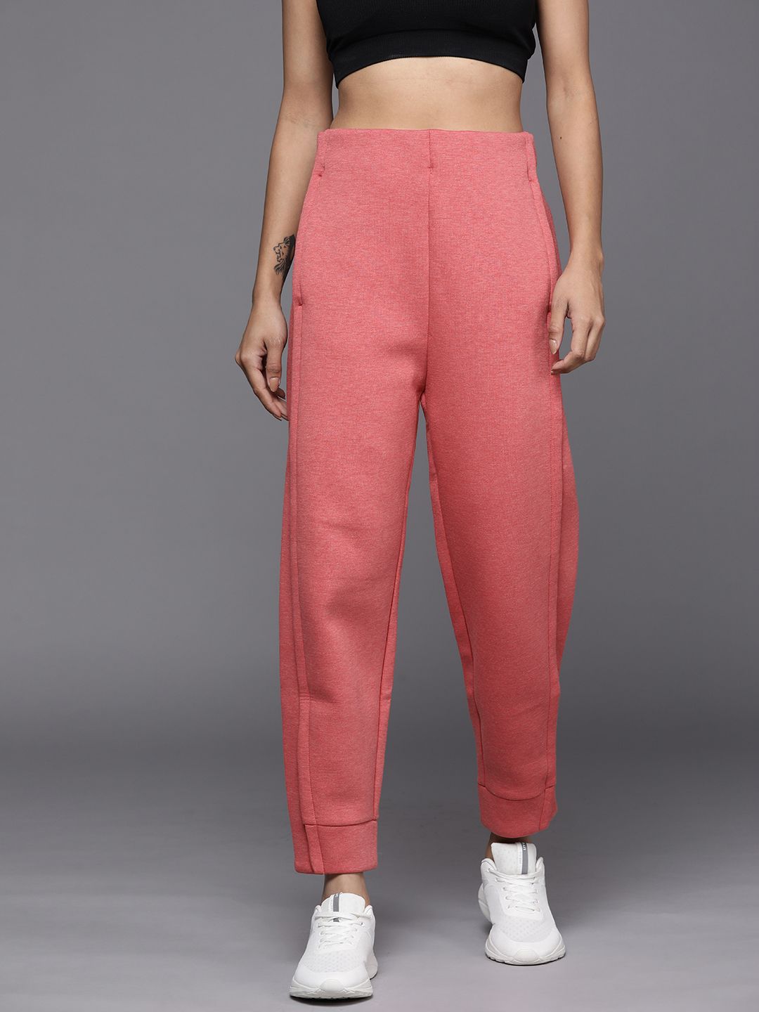 ADIDAS Women Pink Solid Joggers Price in India