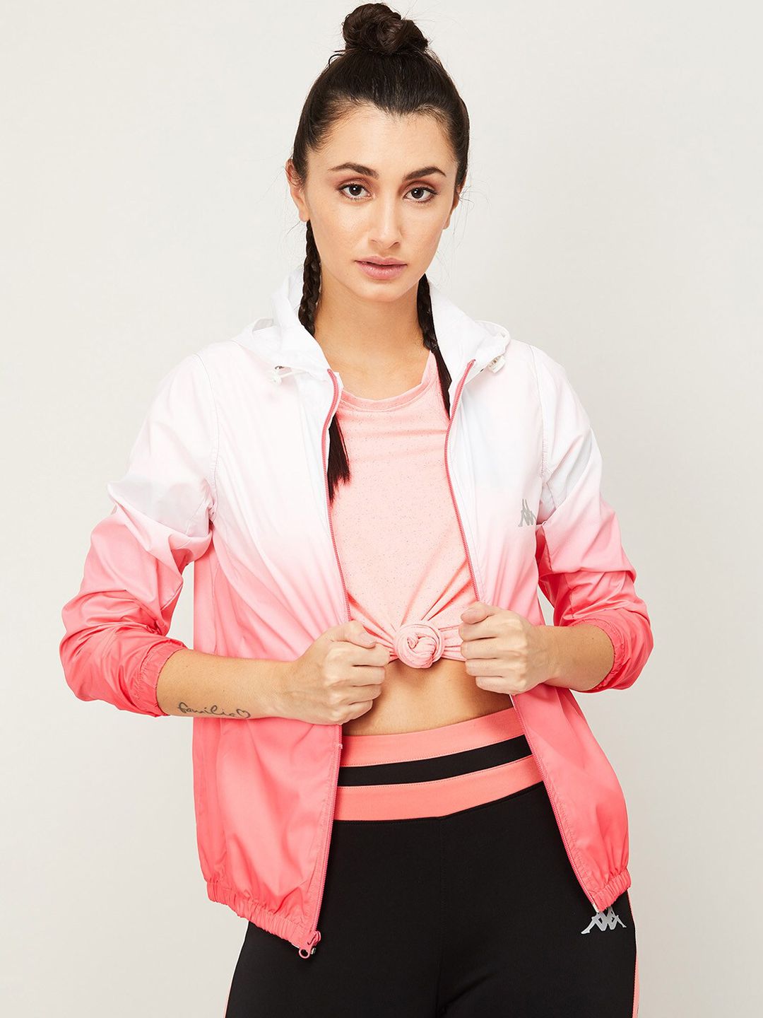 Kappa Women Pink Sporty Jacket Price in India