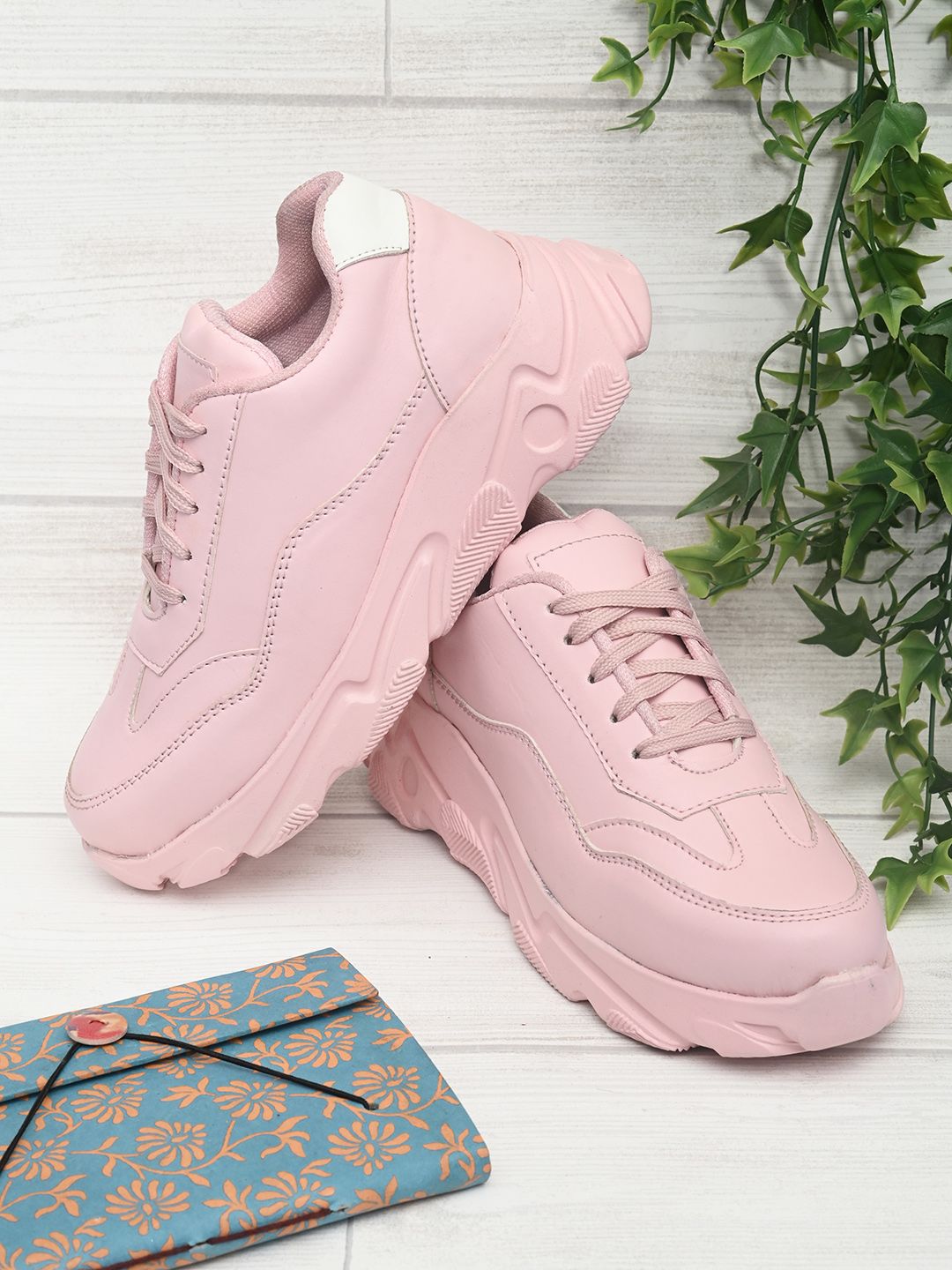 HERE&NOW Women Pink Sneakers Price in India