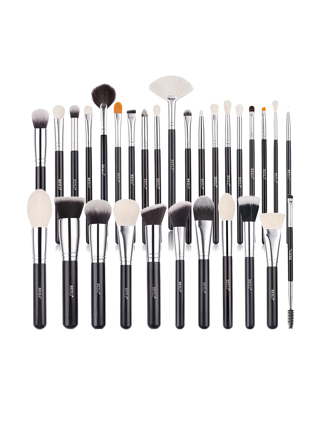 BEILI Women's Set of 30 Professional Goat Hair Makeup Brushes Price in India