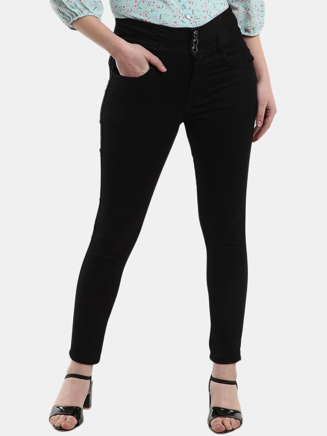 V-Mart Women Black Classic Jeans Price in India