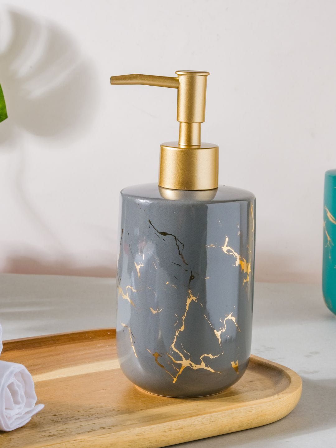 Nestasia Grey Abstract Ceramic Pump Dispenser