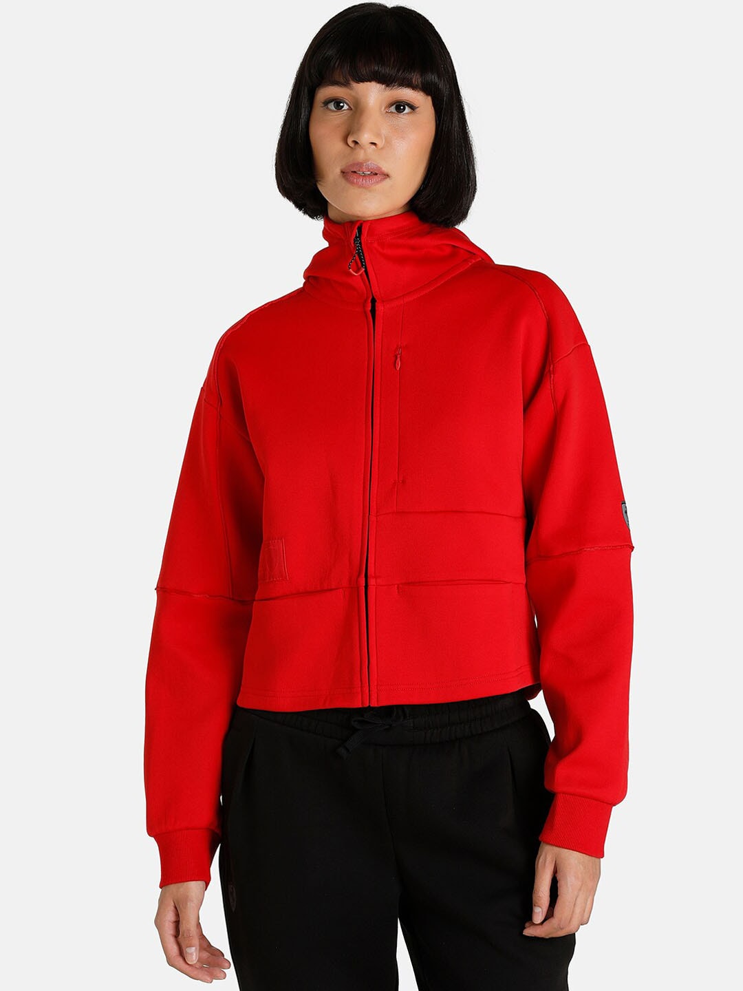 PUMA Motorsport Women Red Crop Outdoor Tailored Jacket Price in India