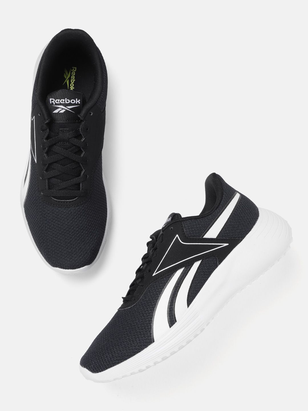 Reebok Men Black & White Lite 3.0 Running Shoes