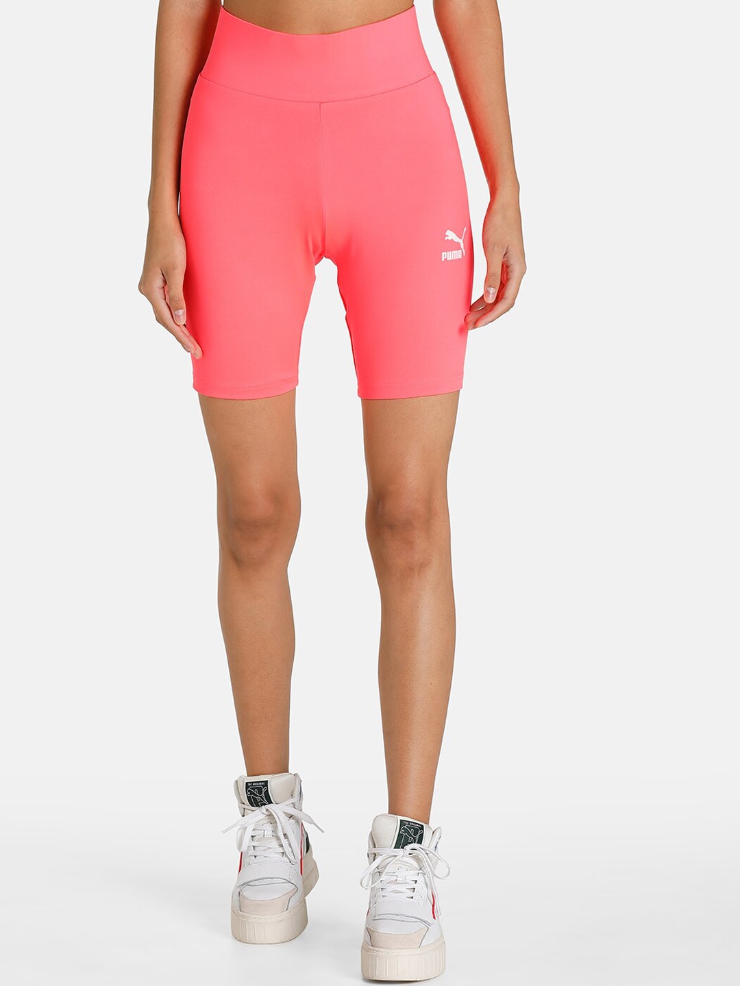 Puma Women Pink Summer Squezze Short Tights 7" Price in India