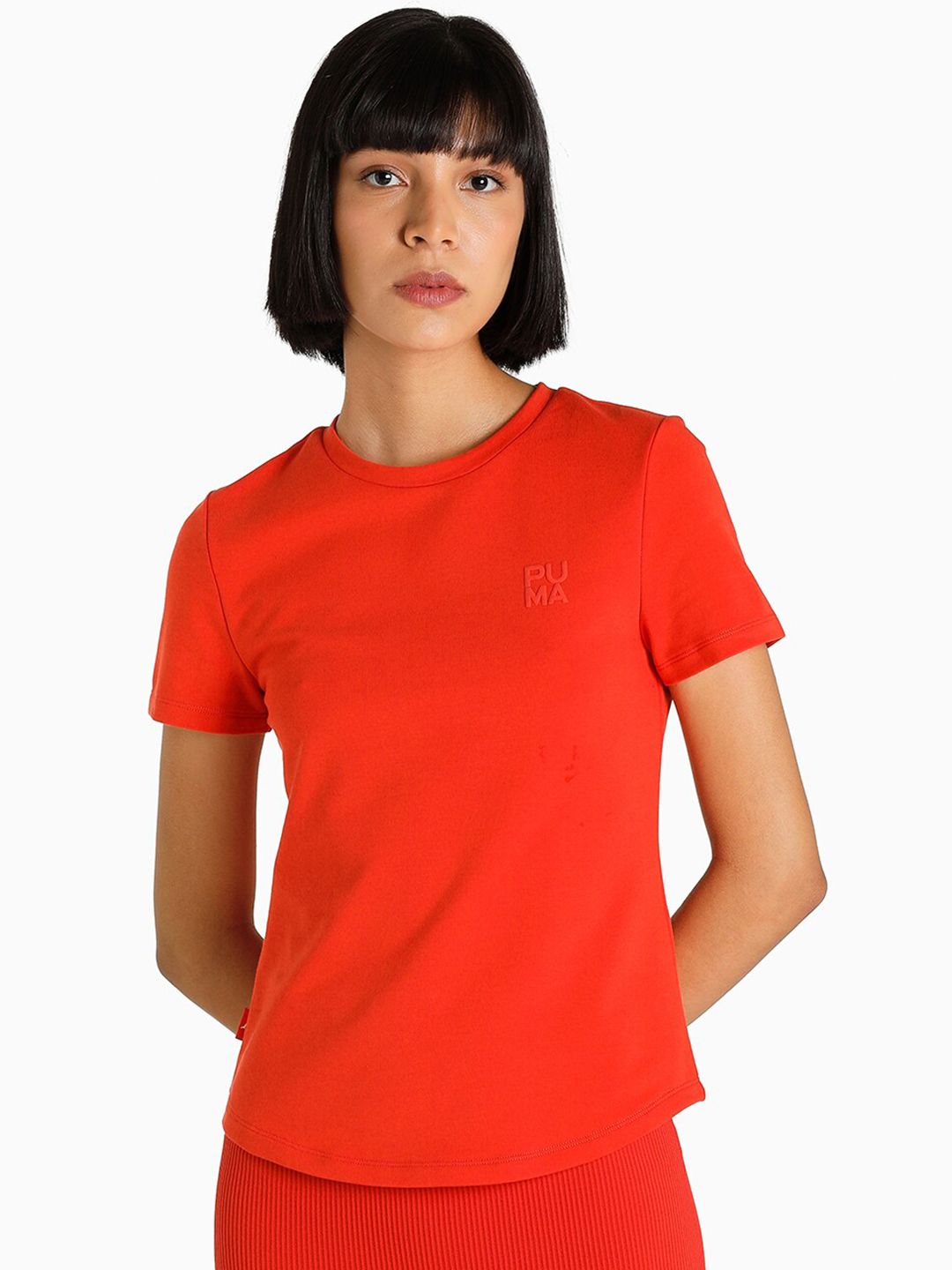 Puma Women Red Infuse Slim T-Shirt Price in India