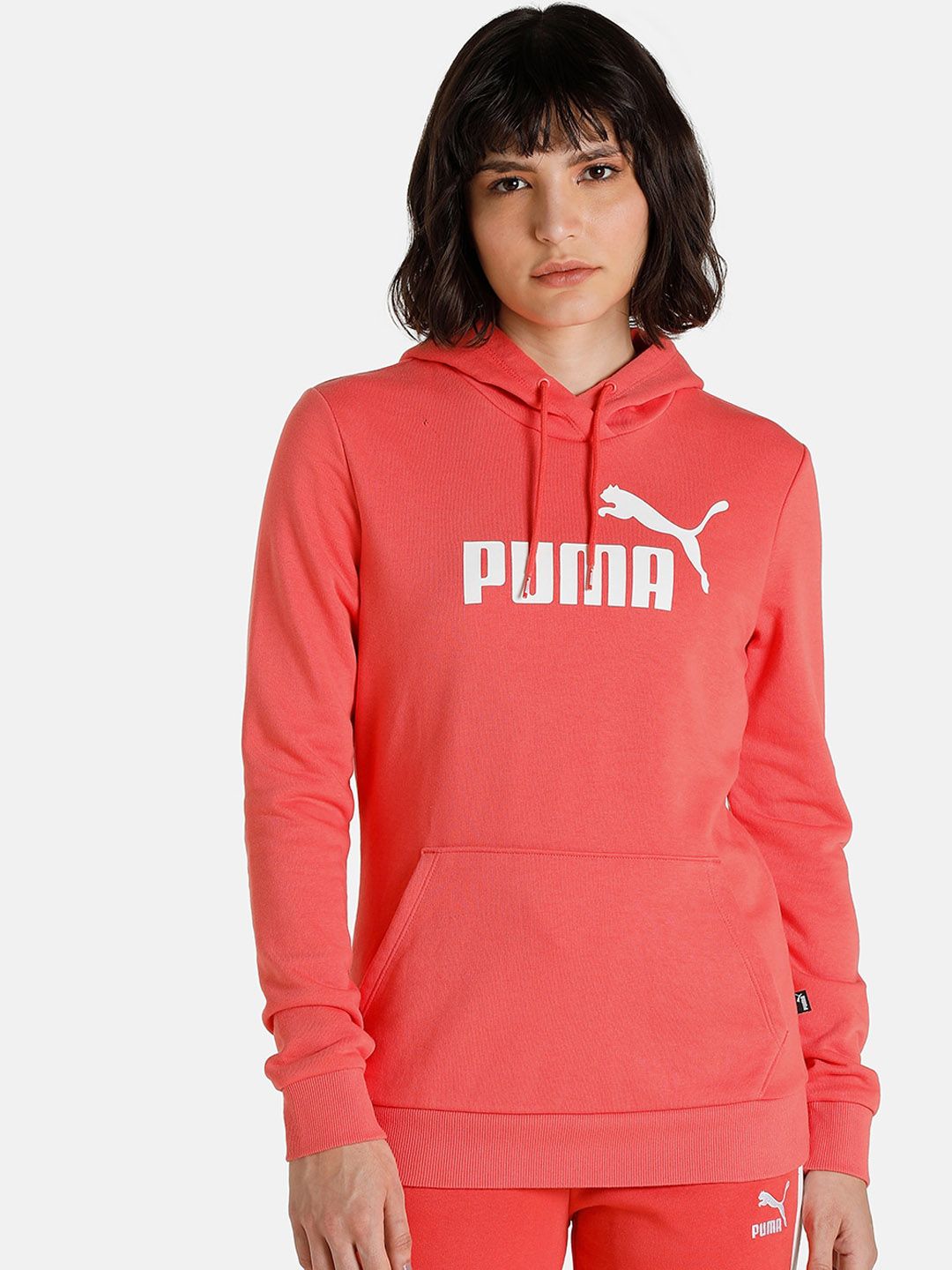 Puma Women Coral Brand Logo Sporty Jacket Price in India