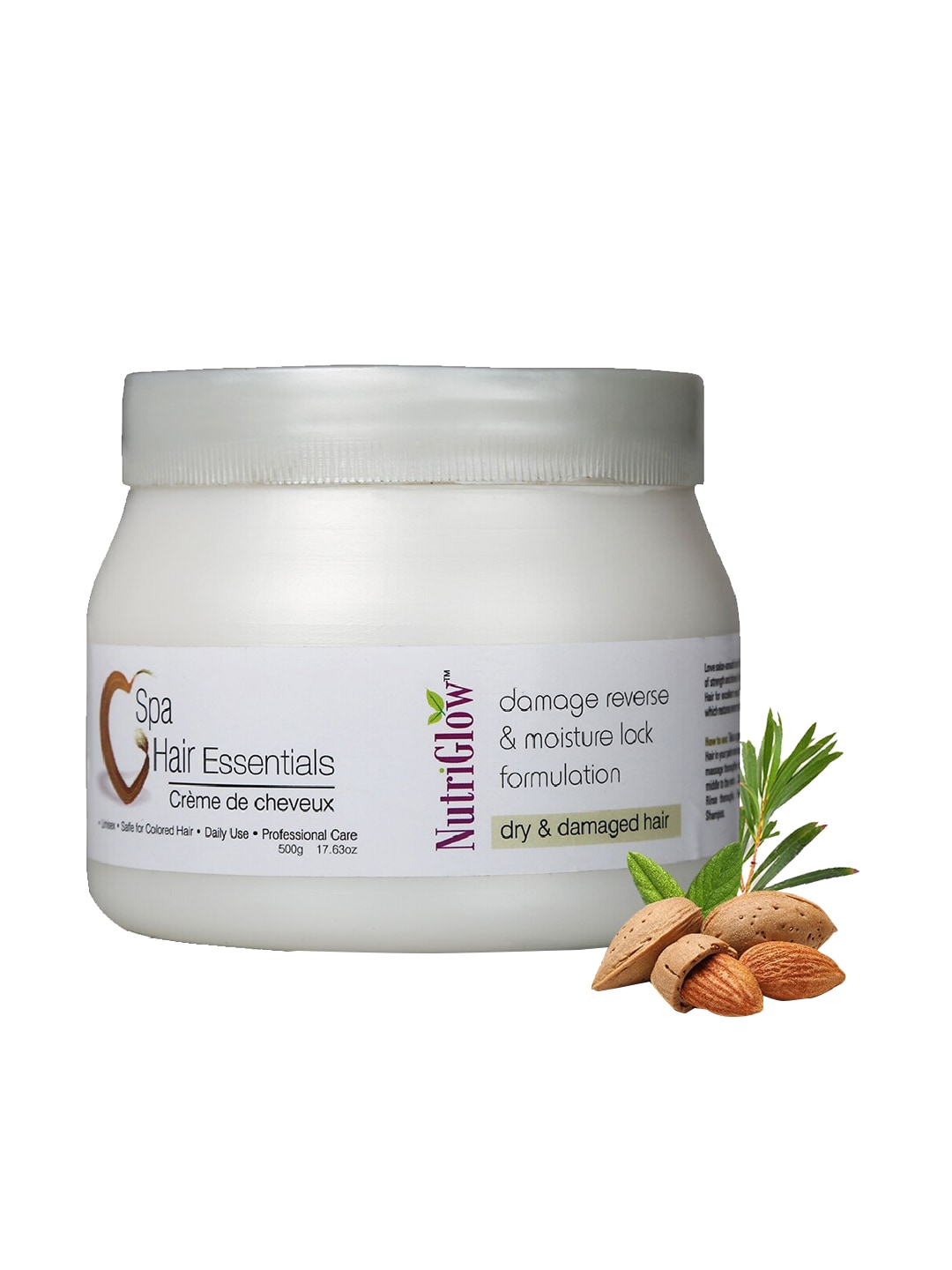 NutriGlow Hair Spa Protein Hair Cream - For Dry & Damaged Hair 500 g Price in India