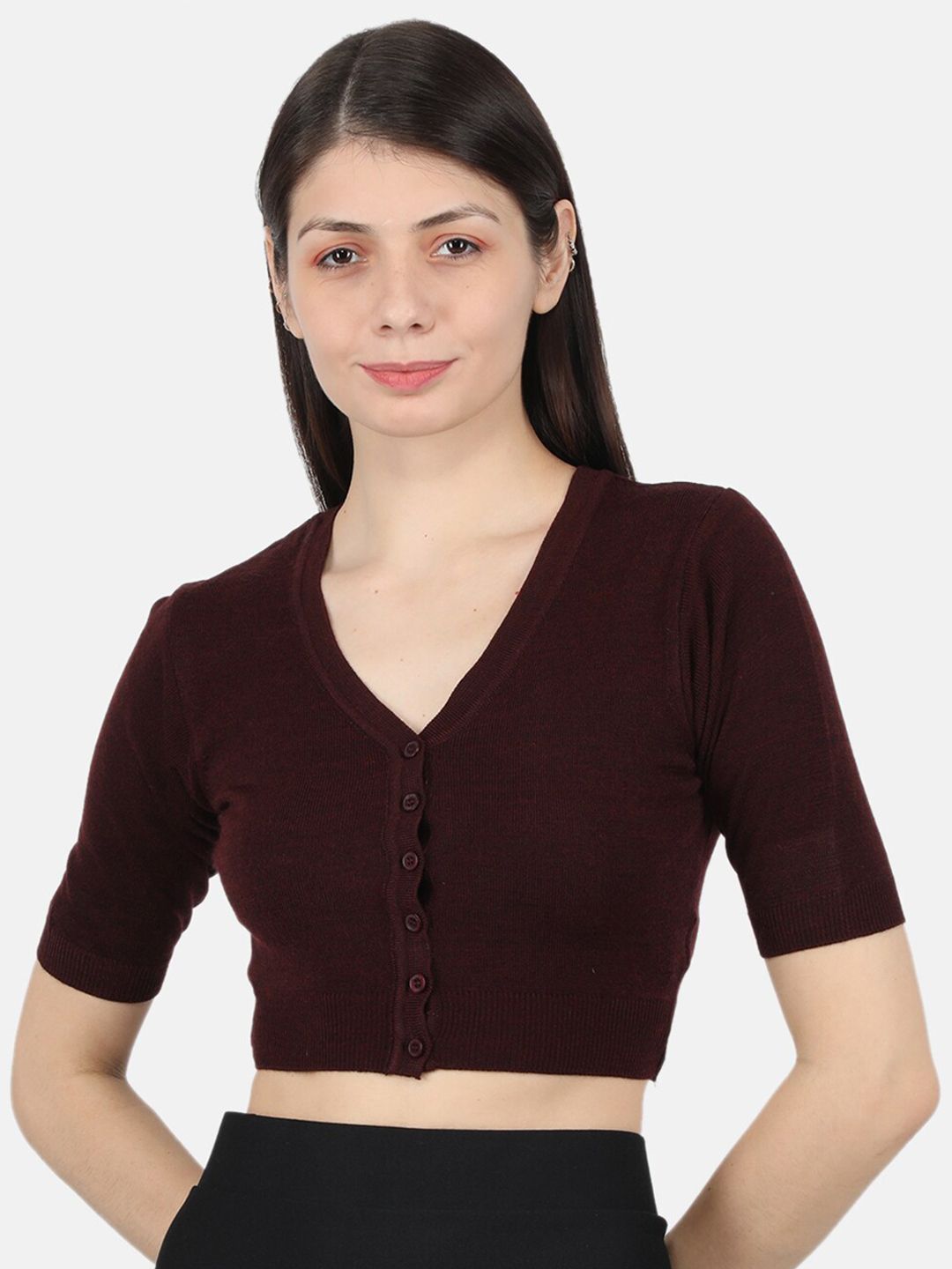 Monte Carlo Women Rust Crop Top Price in India