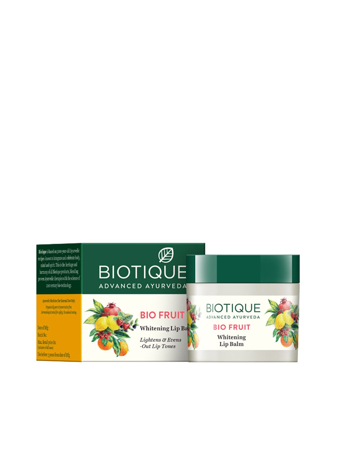 Biotique Bio Fruit Whitening Sustainable Lip Balm 12 g Price in India