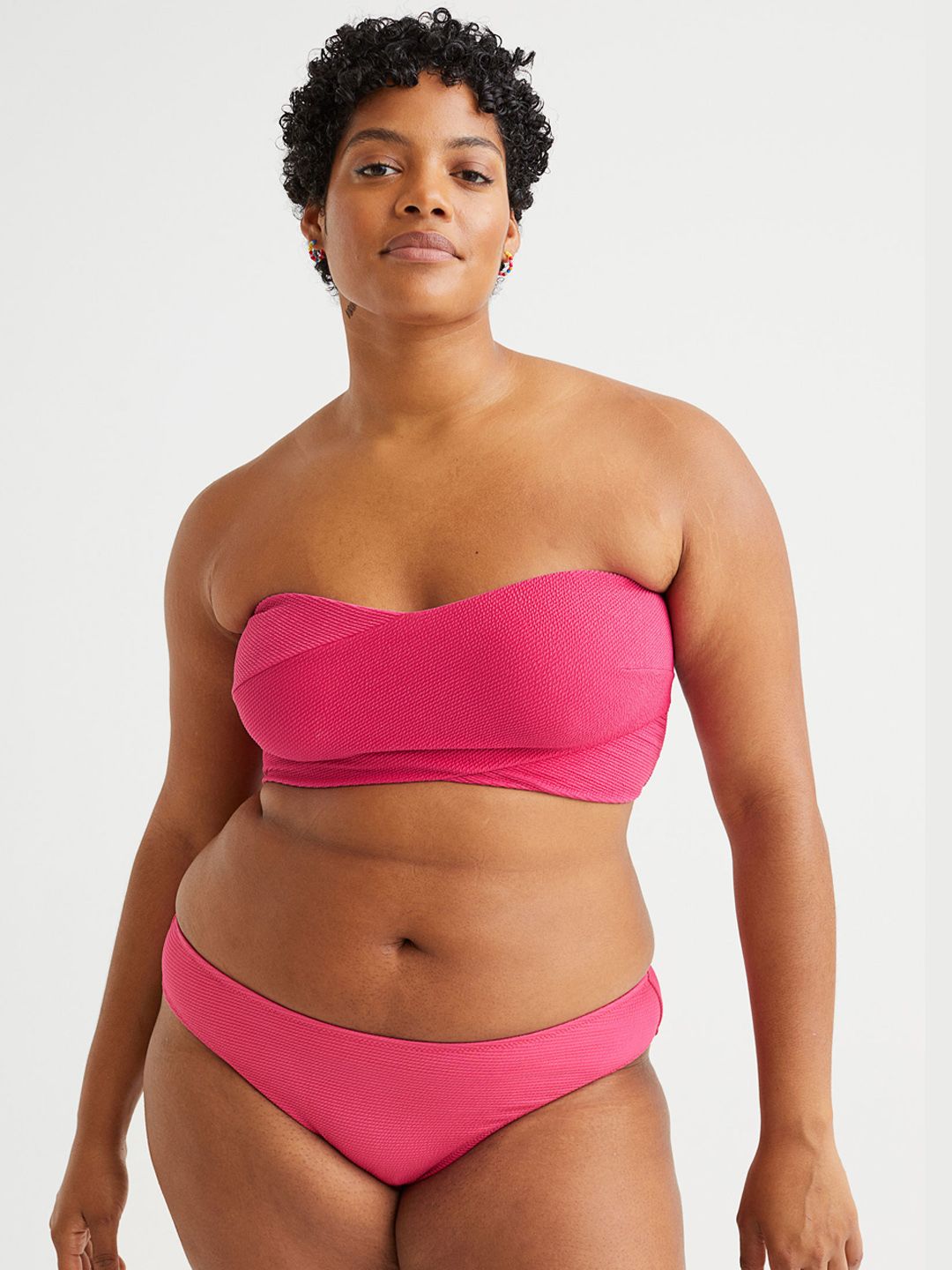 H&M Plus Size Women Pink Bikini Bottoms 1050299001 Price in India