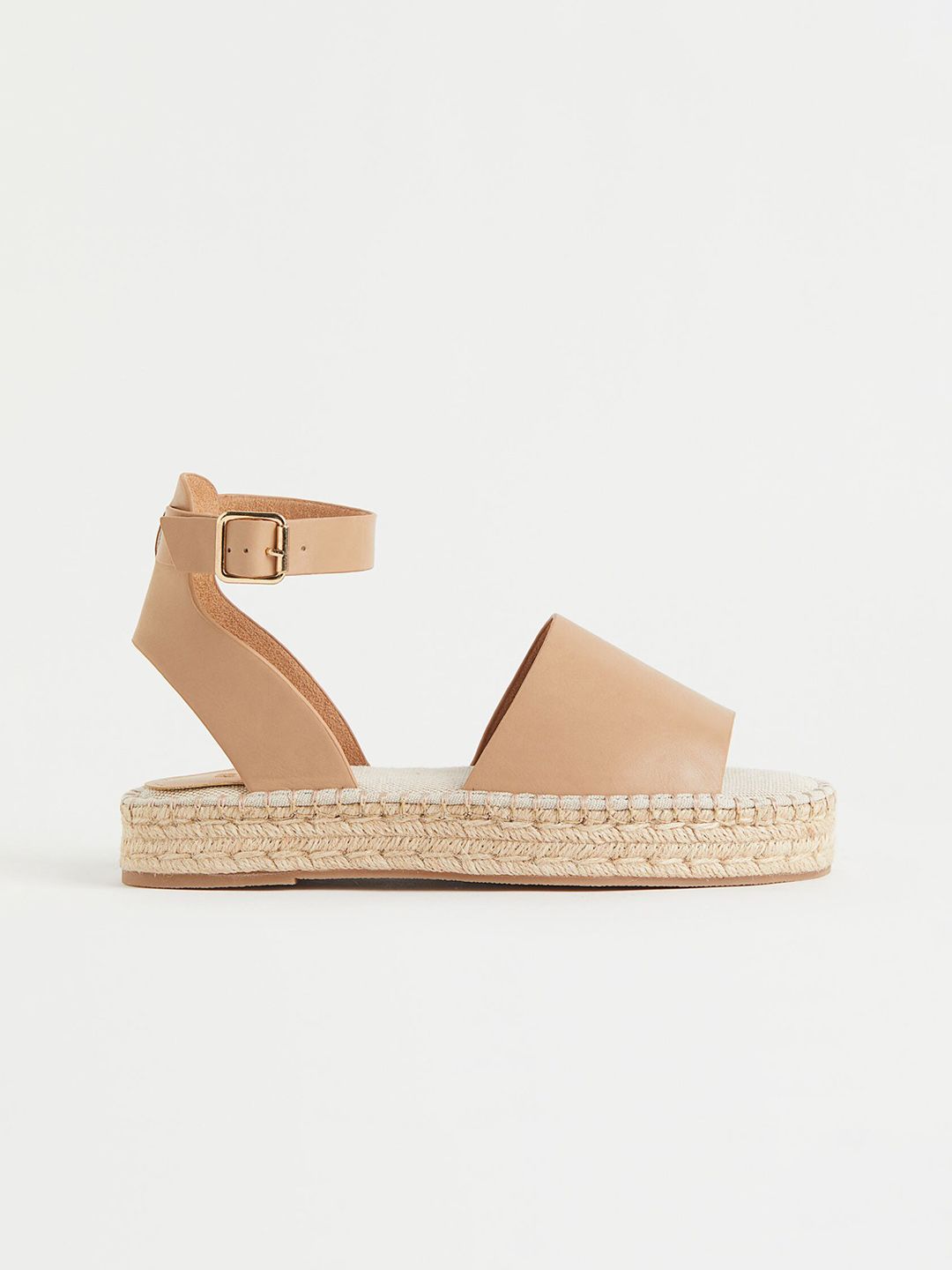 H&M Women Beige Embroidery-Detail Espadrilles Price in India