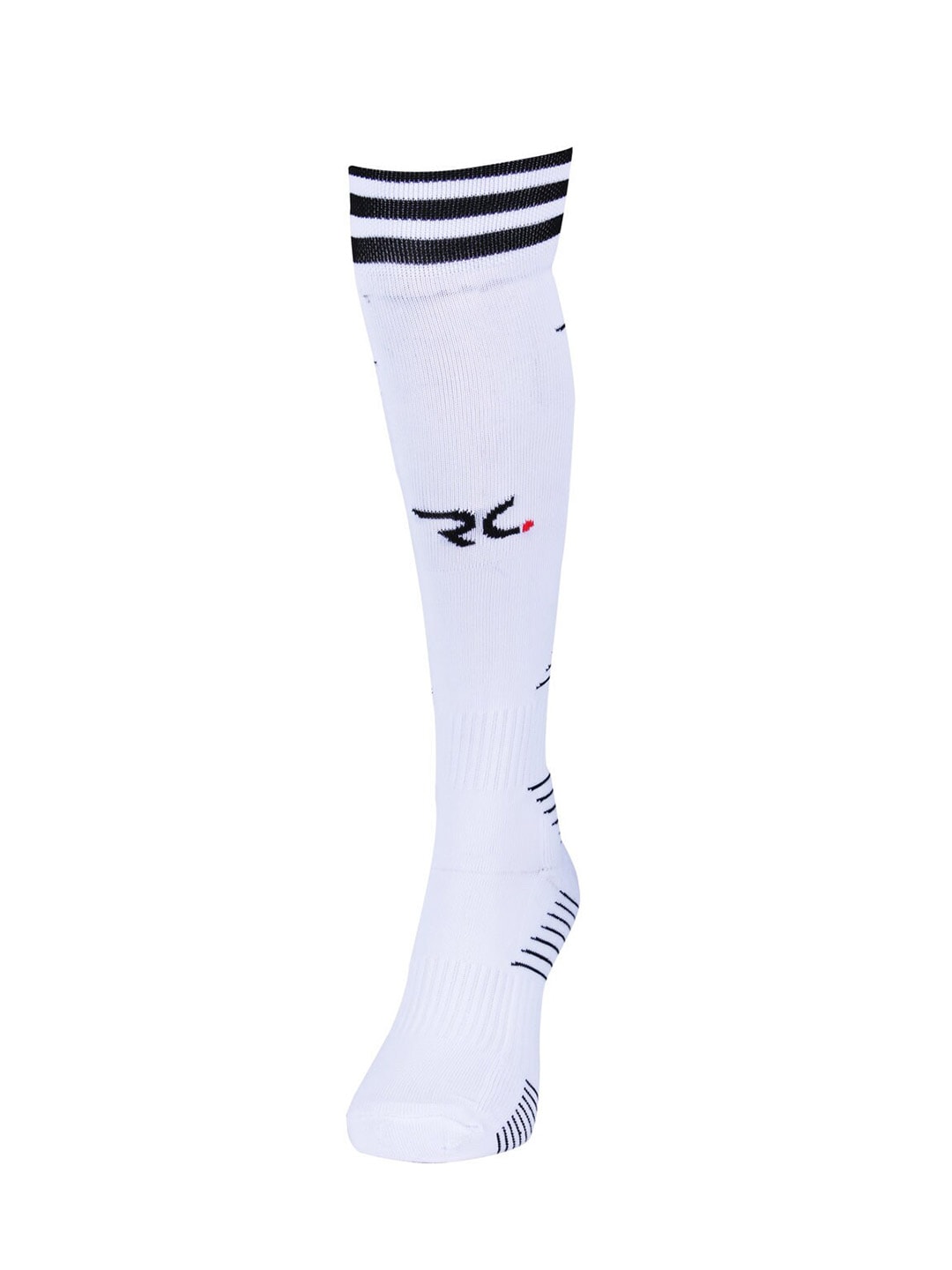 RC. ROYAL CLASS Unisex White Football Knee High Cushioned Socks Price in India