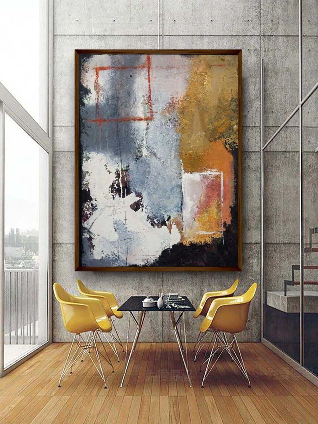 The Art House Multicoloured Abstract Painting Wall Art Price in India