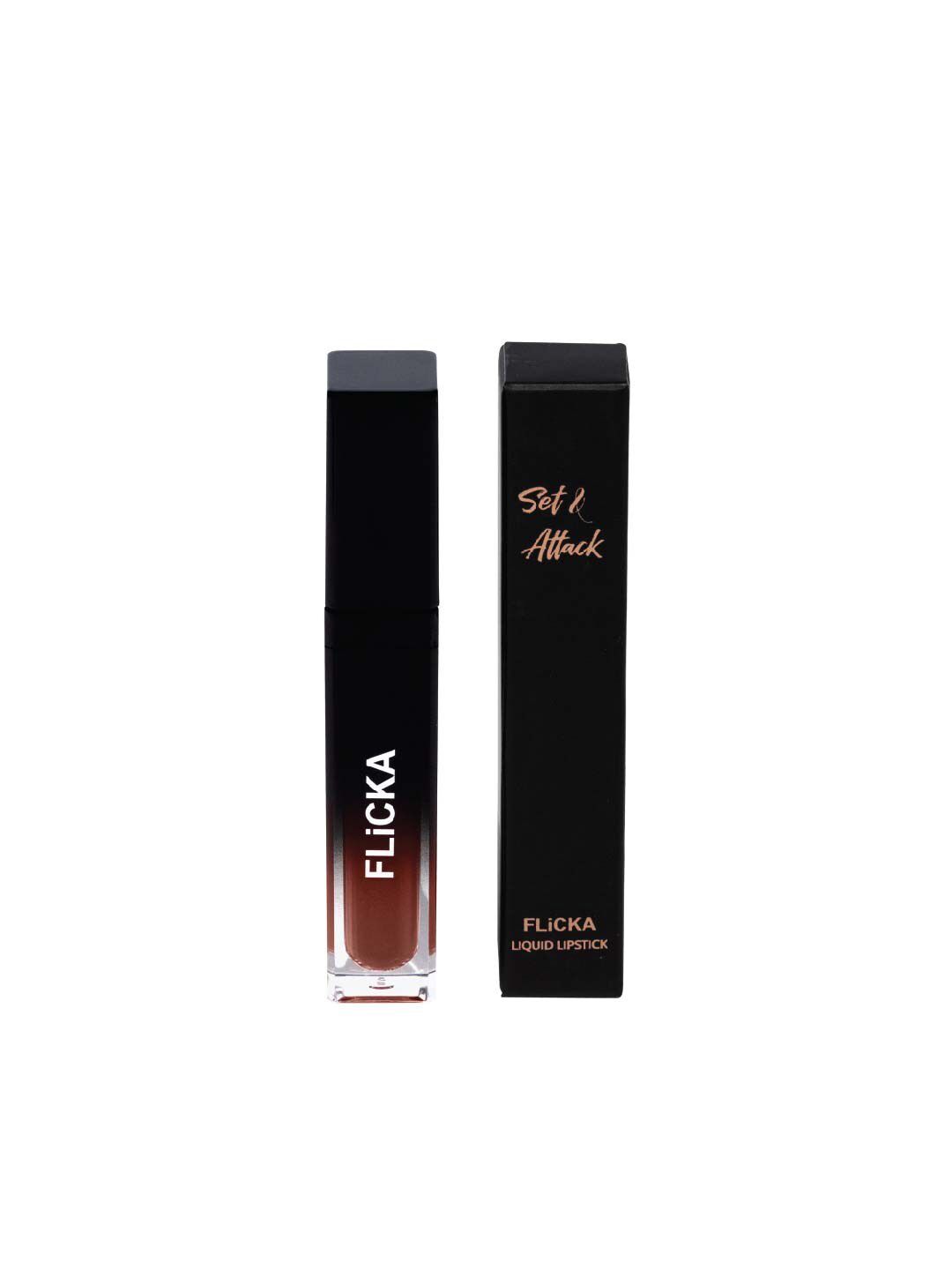 FLiCKA Women Set And Attack Liquid Matte Lipstick- 23 Review Preview -7Ml Price in India